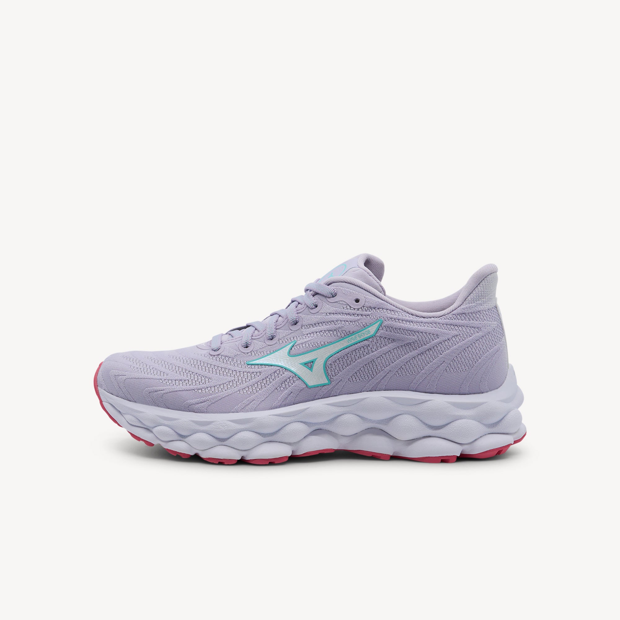 Mizuno Wave Sky 8 Thistle / White / Carmellia Rose Womens