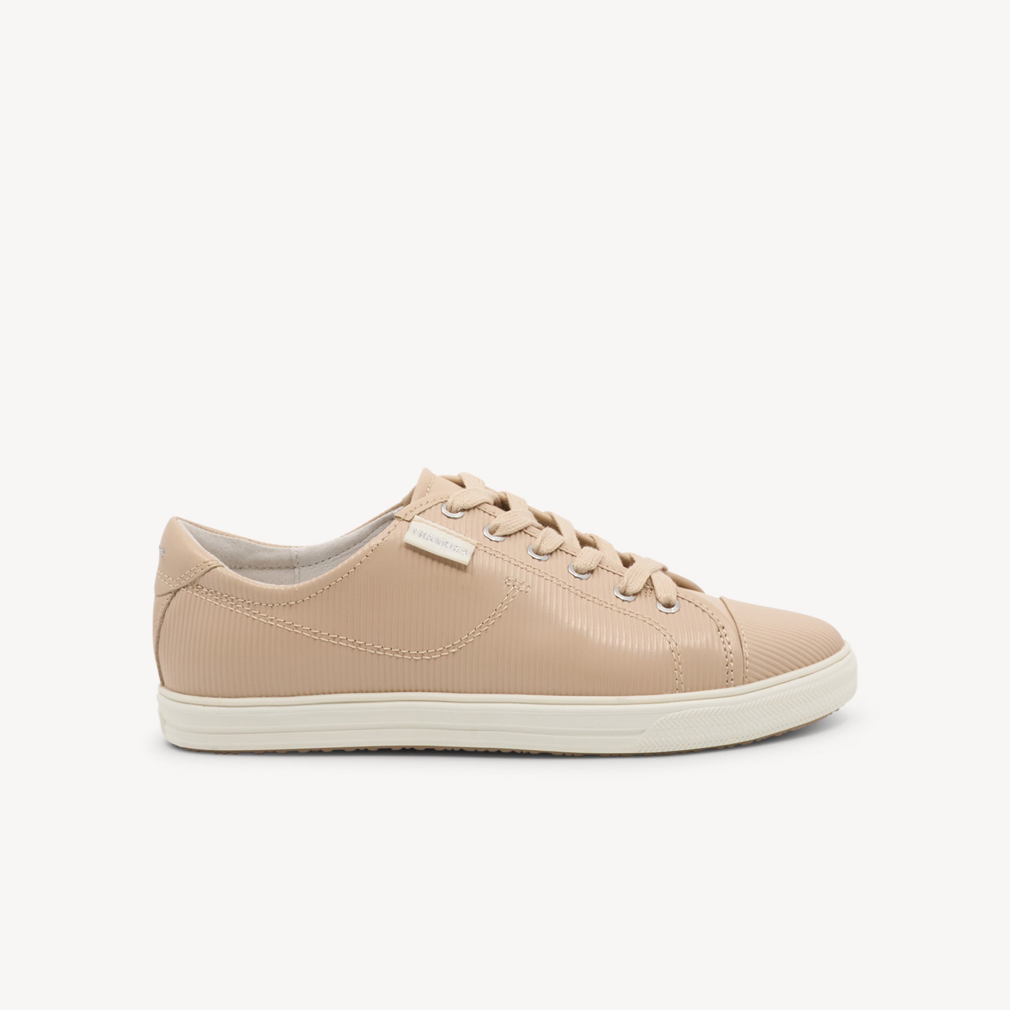 Frankie4 NAT III Light Blush Emboss features adjustable Sole Saver Pack® at Profeet Footwear. Cult-favourite sneaker with all-day comfort. Shop now.