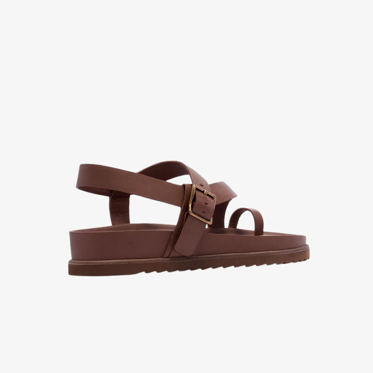 Frankie4 Ren Cinnamon women's leather sandal, back heel view