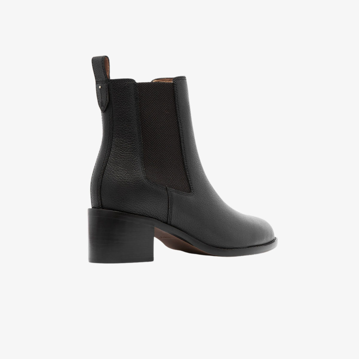Frankie Liberty Black Tumbled, back heel