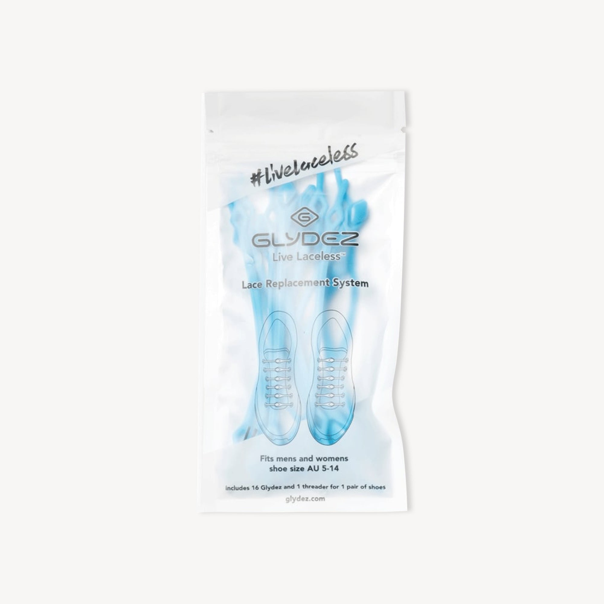 Glydez Laces Aqua Adults