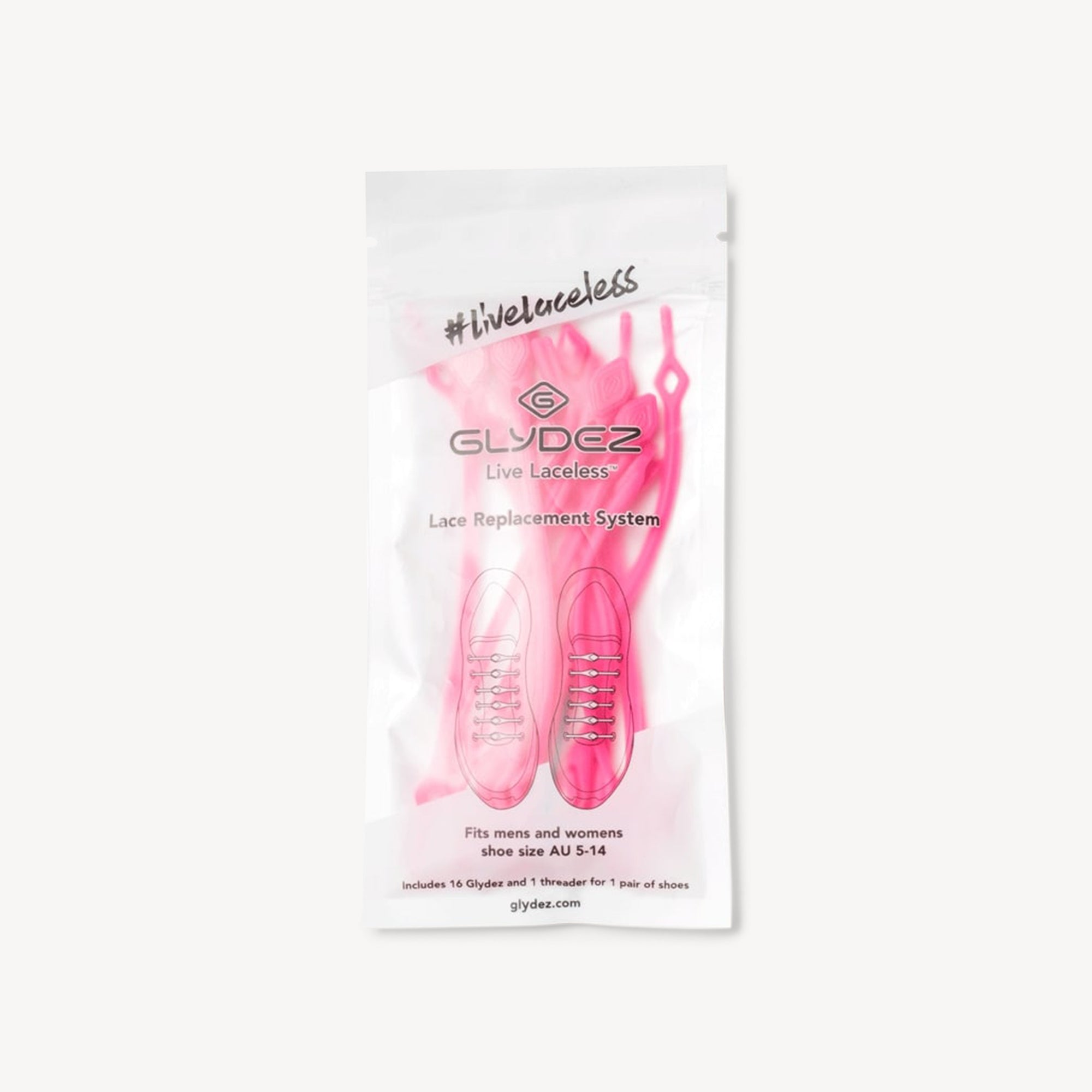 Glydez Laces Pink Adults