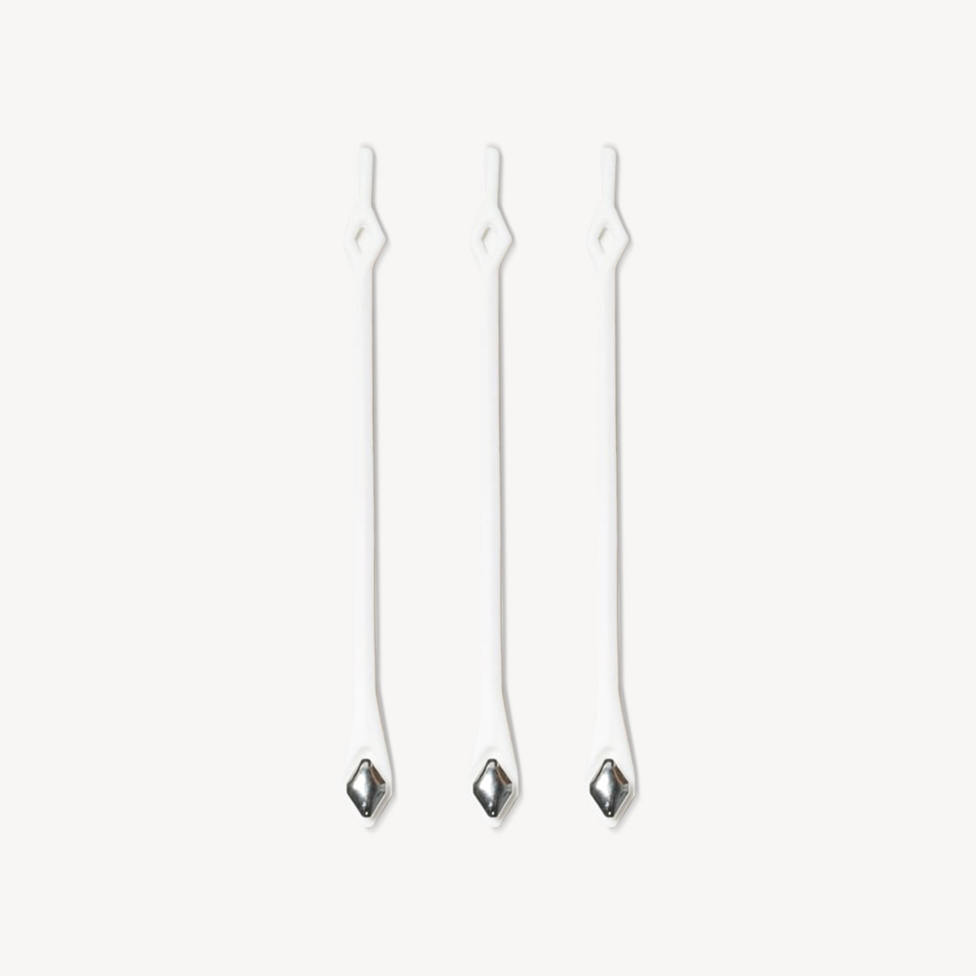 Glydez Laces - Adult - Gem White/Silver