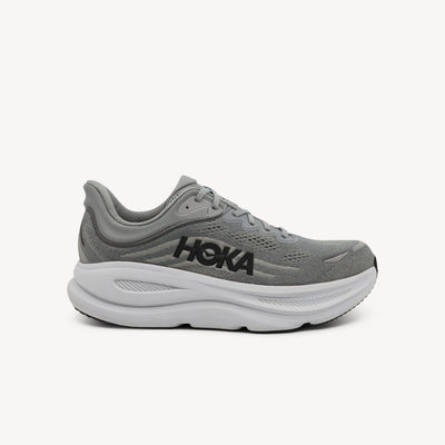 HOKA BONDI 9 features ultimate plush cushioning and smooth comfort at Profeet Footwear. Purpose-built running shoe for men. Expert-fitted.