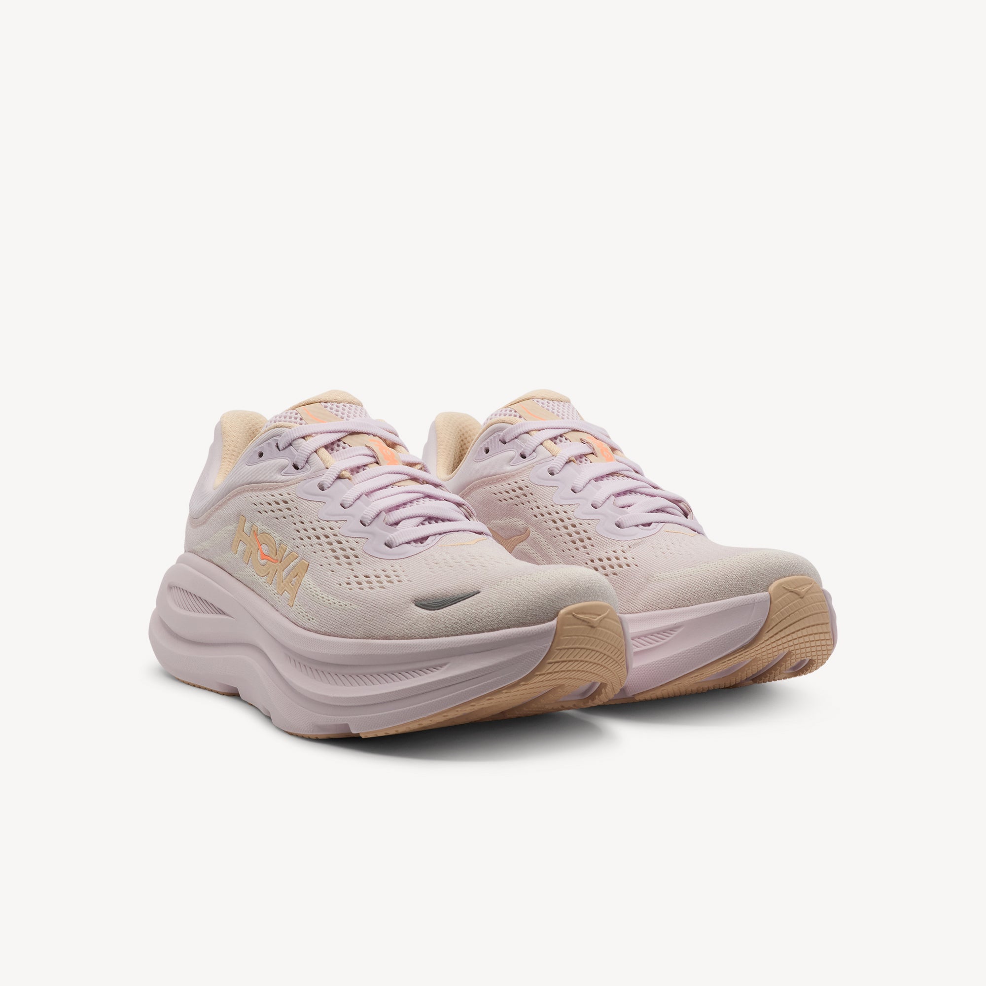 Side view of HOKA BONDI 9 features ultimate plush cushioning and smooth comfort at Profeet Footwear. Purpose-built running shoe for women. Expert-fitted.