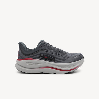 HOKA BONDI 9 features ultimate plush cushioning and smooth comfort at Profeet Footwear. Purpose-built running shoe for men. Expert-fitted.