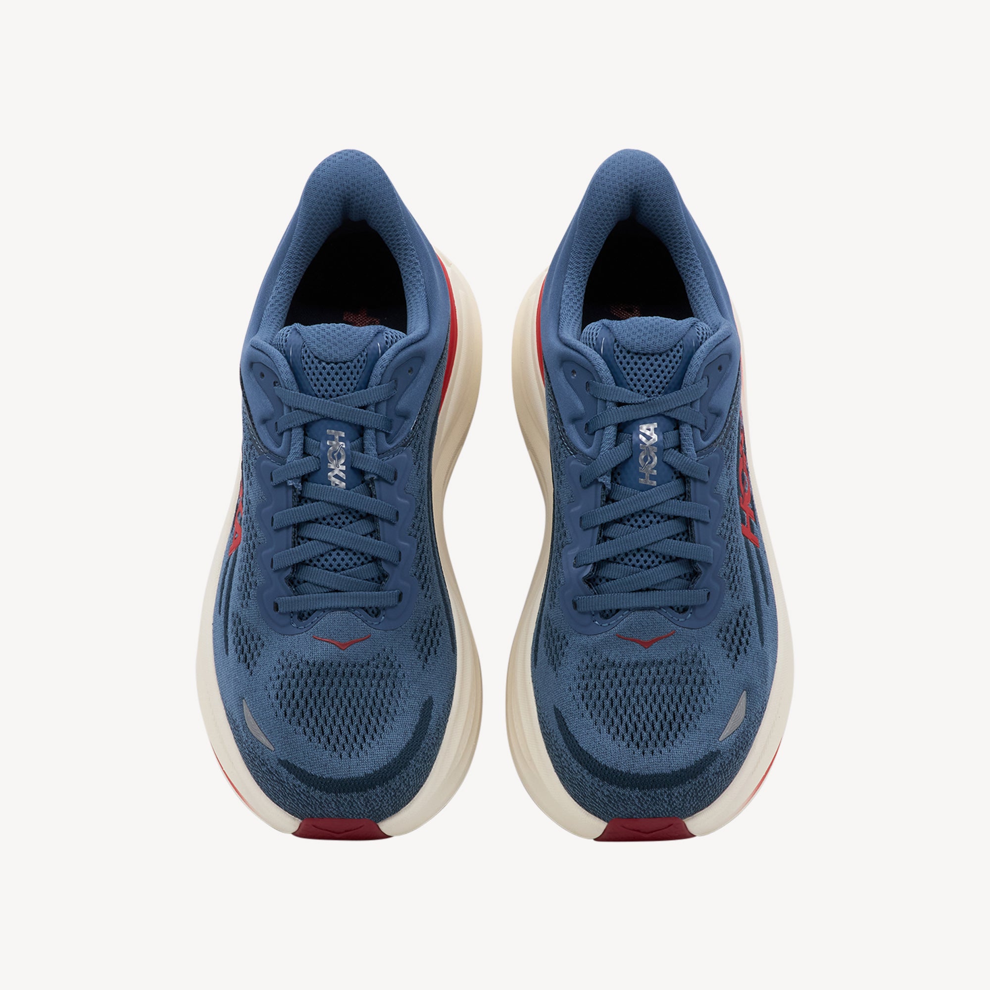 Hoka Bondi 9 Thunder Cloud / Vermillion Mens