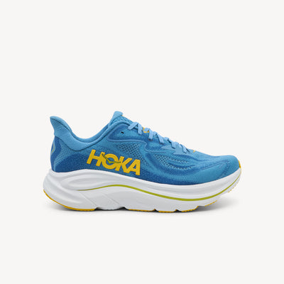 Hoka Clifton 10 features CMEVA cushioning & MetaRocker at Profeet Footwear. Trusted max-cushioned trainer for smooth, stable everyday running comfort.