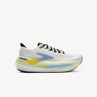 Brooks Glycerin Max 2 Bright White/Black/Night men's – max cushion DNA LOFT v3 premium daily trainer. Shop now at ProFeet Footwear.