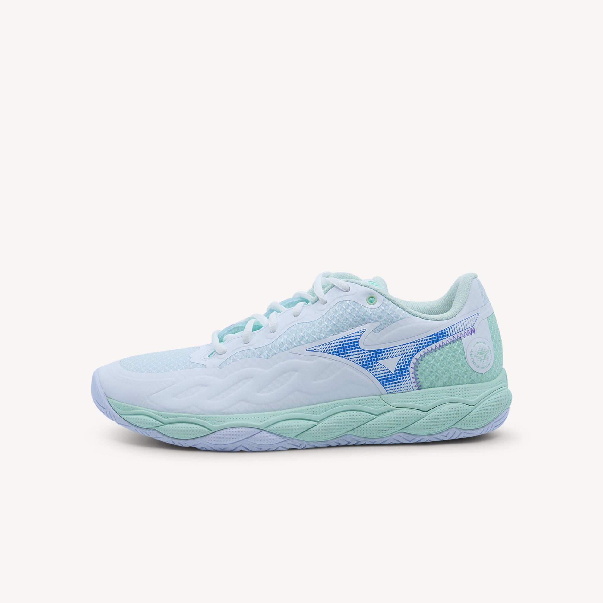 Mizuno Wave Enforce Court AC White / Frontier Blue / Bay Womens