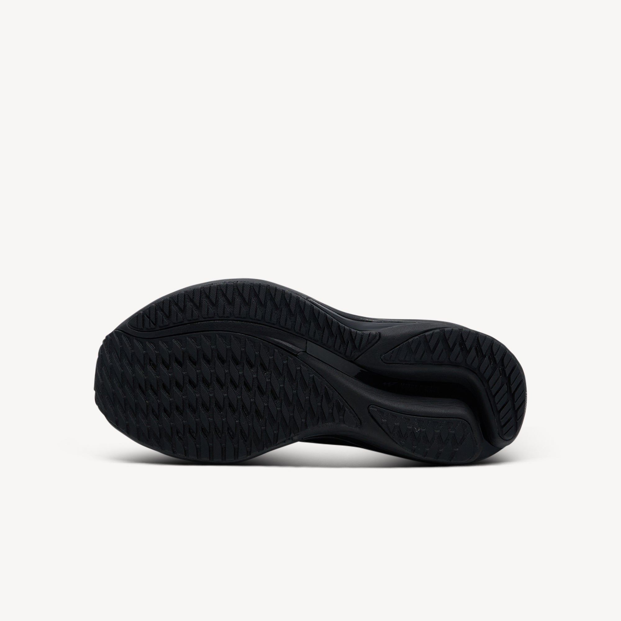 Outsole view of Mizuno Wave Rider 28 features bio-based Wave Plate at Profeet Footwear. Women's neutral running shoe for smooth transitions and responsive daily training runs.