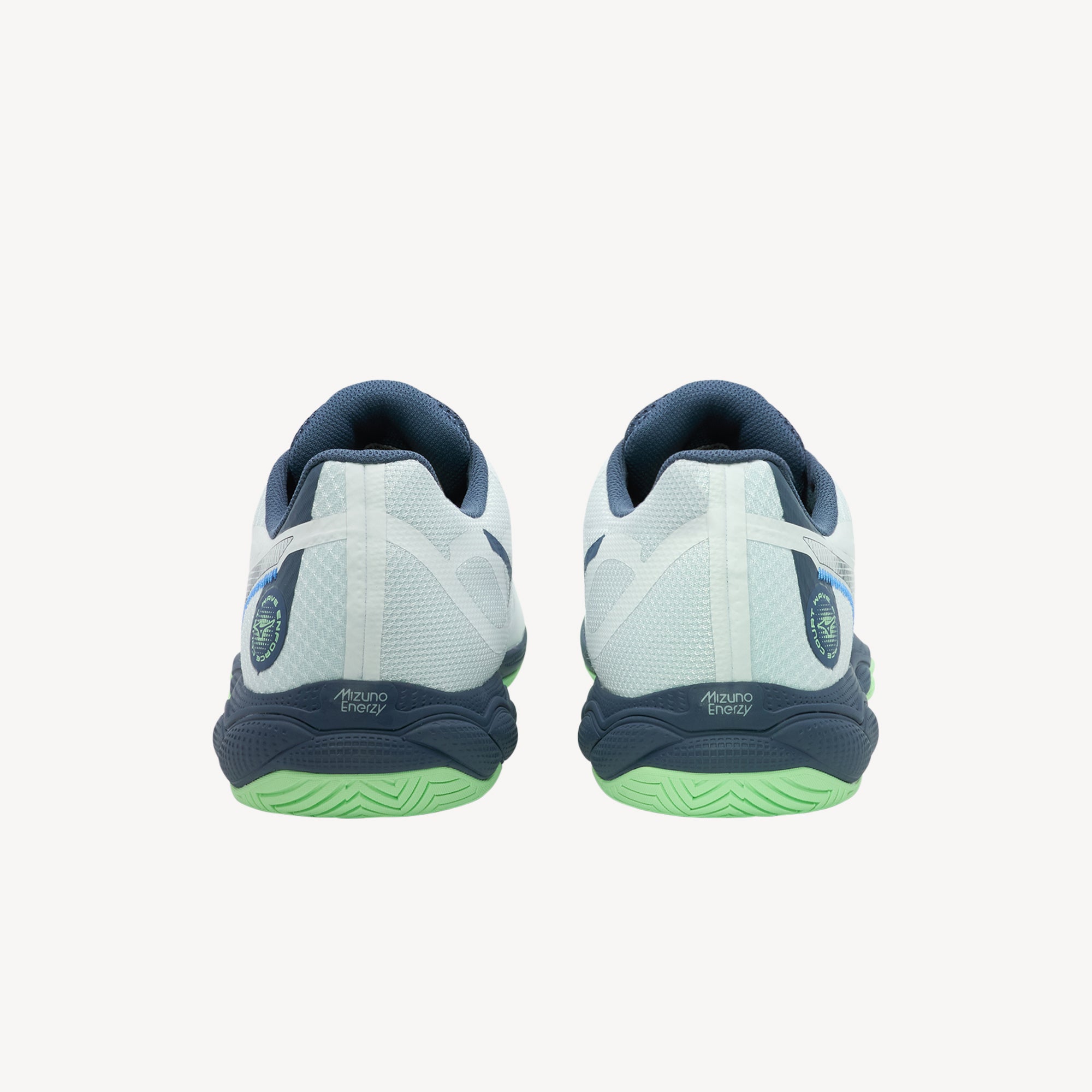 Mizuno Wave Enforce Court AC White / Vintage Indigo/ Neo Mint Mens