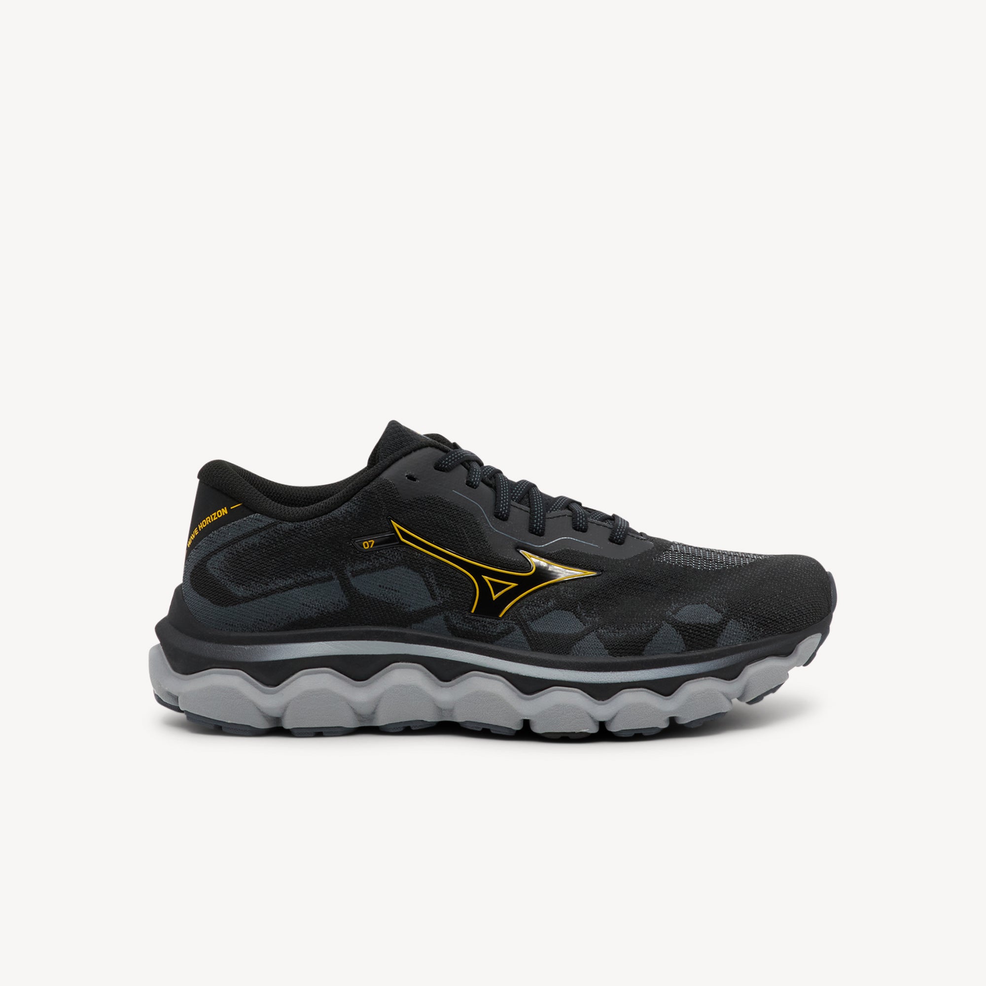 Mizuno Wave Horizon 7 Black / Citrus / Turbulence Mens