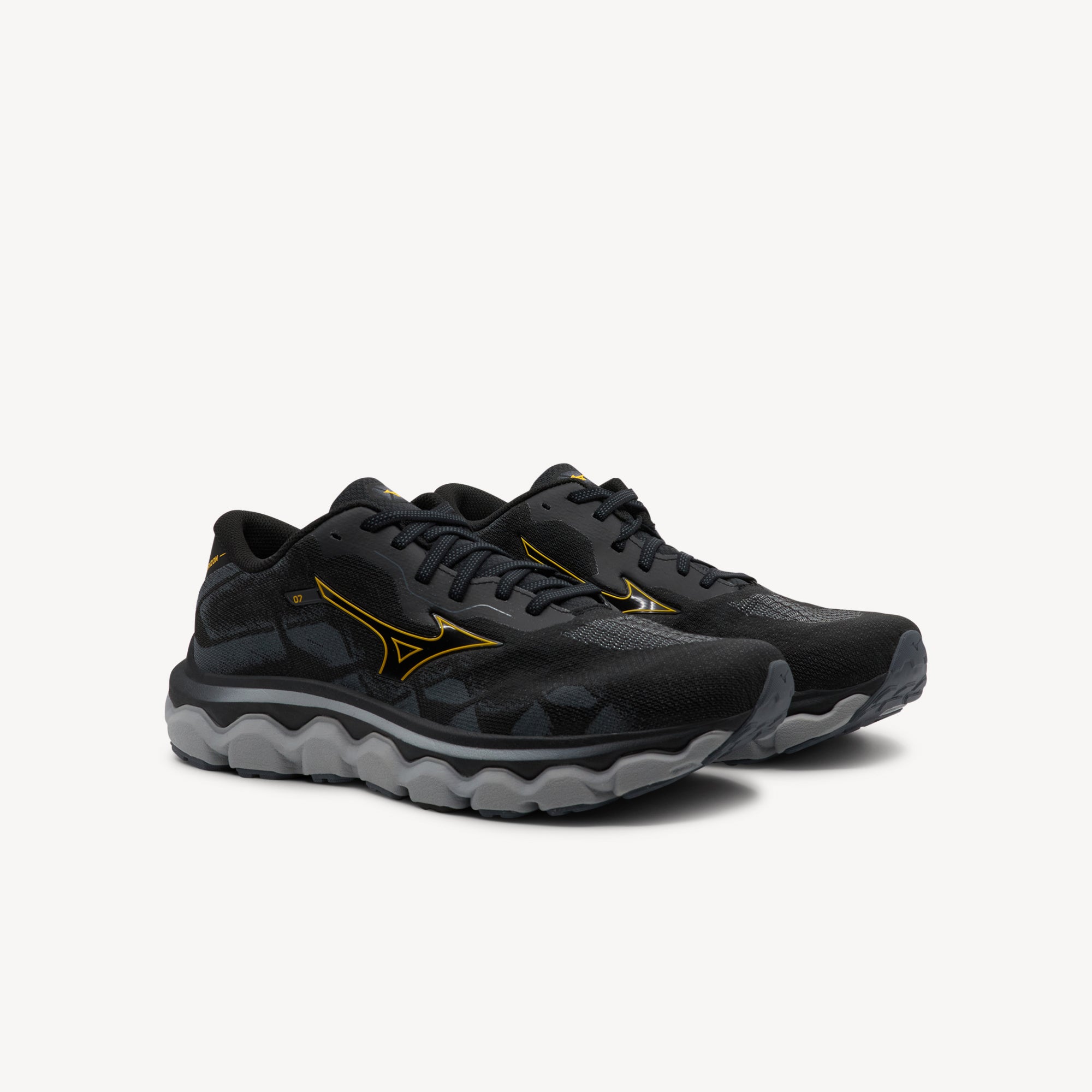 Mizuno Wave Horizon 7 Black / Citrus / Turbulence Mens