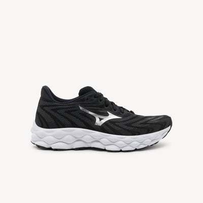 Mizuno Wave Sky 8 features Foam Wave technology at Profeet Footwear. Women's cushioned trainer for floating comfort and responsive daily running.