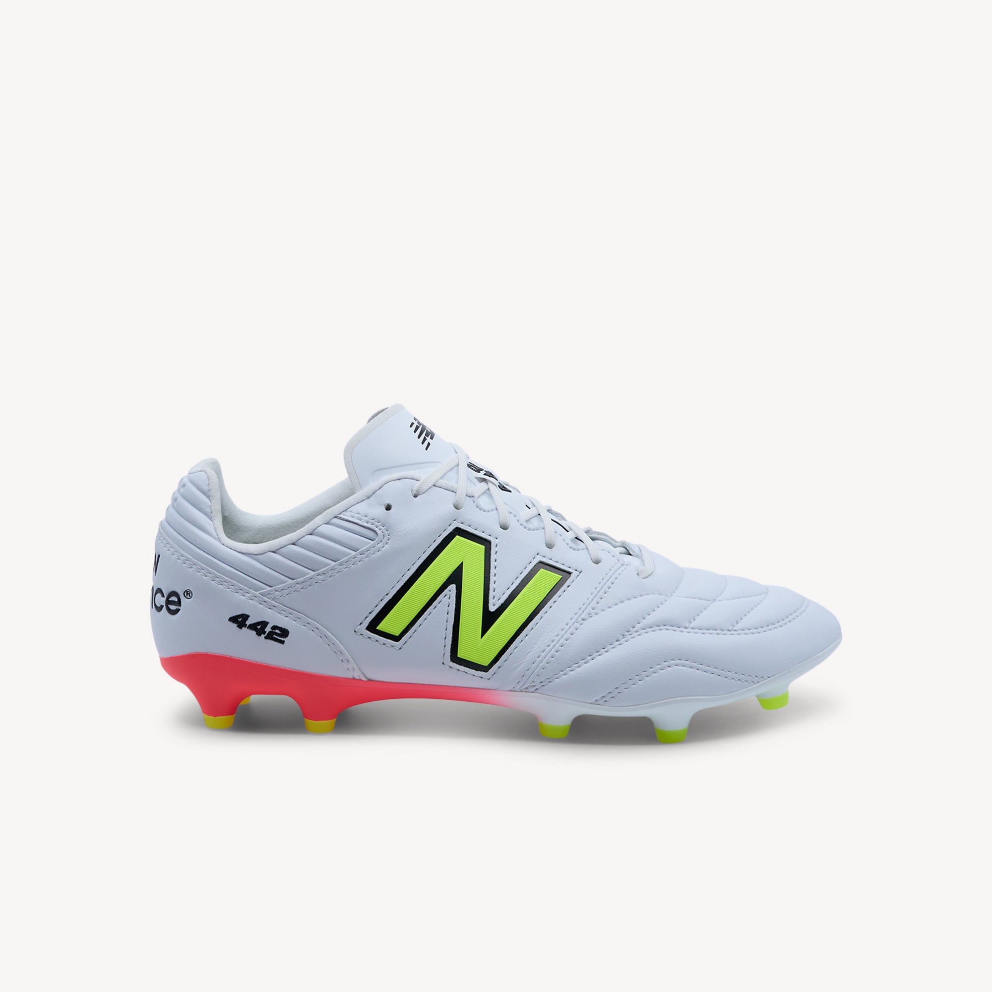 New Balance 442 Pro v2 features kangaroo leather and classic design at Profeet Footwear. Traditional football boot for players seeking quality. Shop now.
