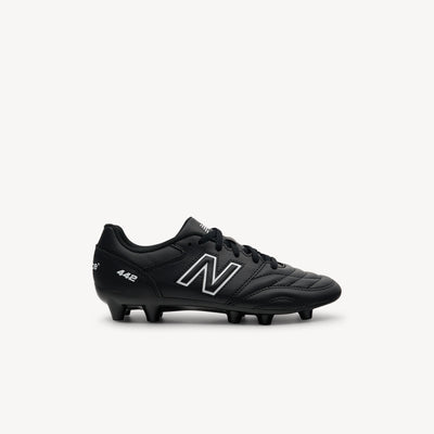 New Balance 442 v2 Academy Jnr features classic design and reliable fit at Profeet Footwear. Quality kids' football boot for grassroots players. Shop now.