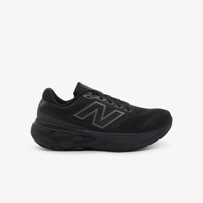 New Balance Fresh Foam X 880v15 Triple Black Womens features high-comfort Fresh Foam X cushioning, structured mesh upper and 6 mm drop for smooth everyday runs.
