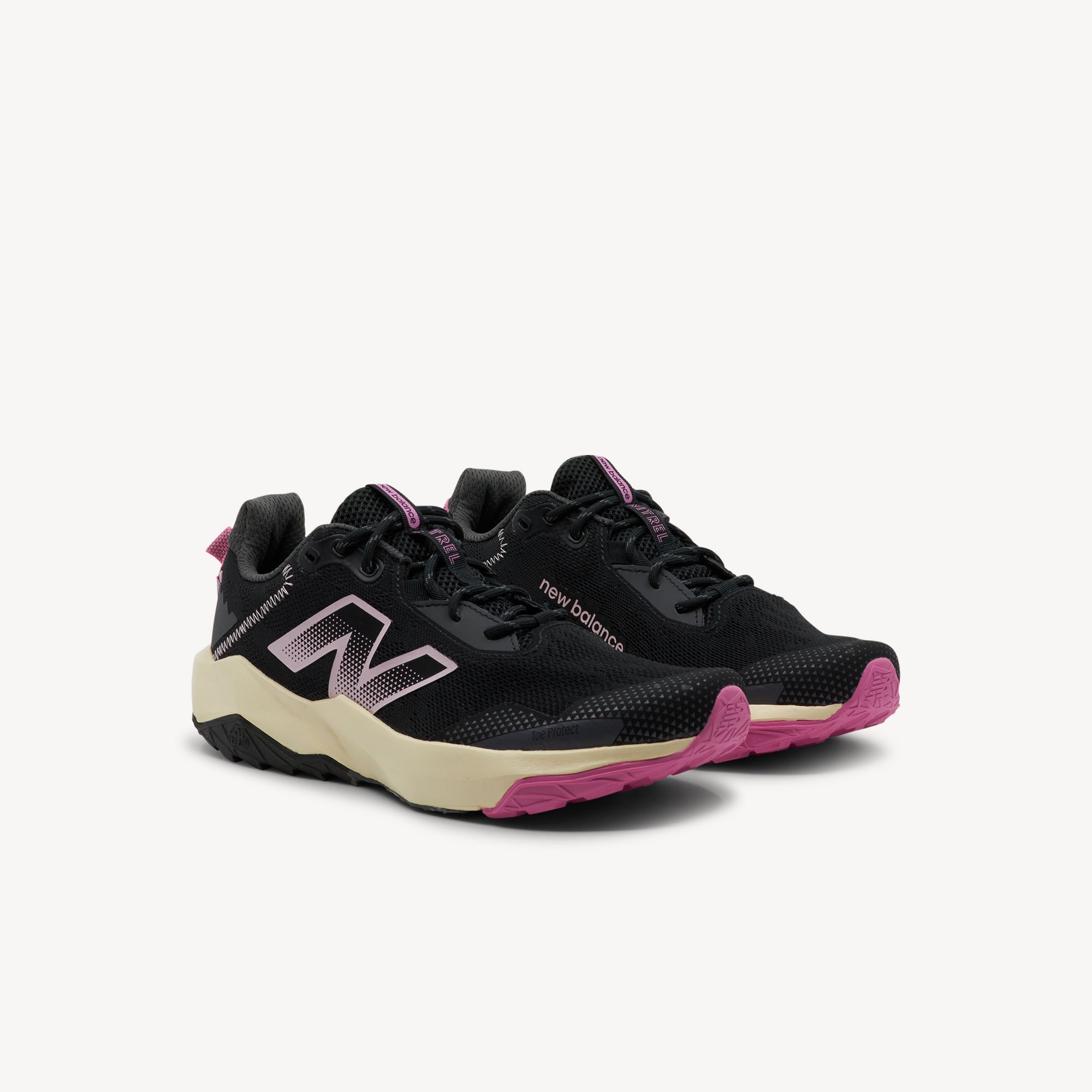 New Balance DynaSoft Nitrel v6 Black with Pink Laces Kids