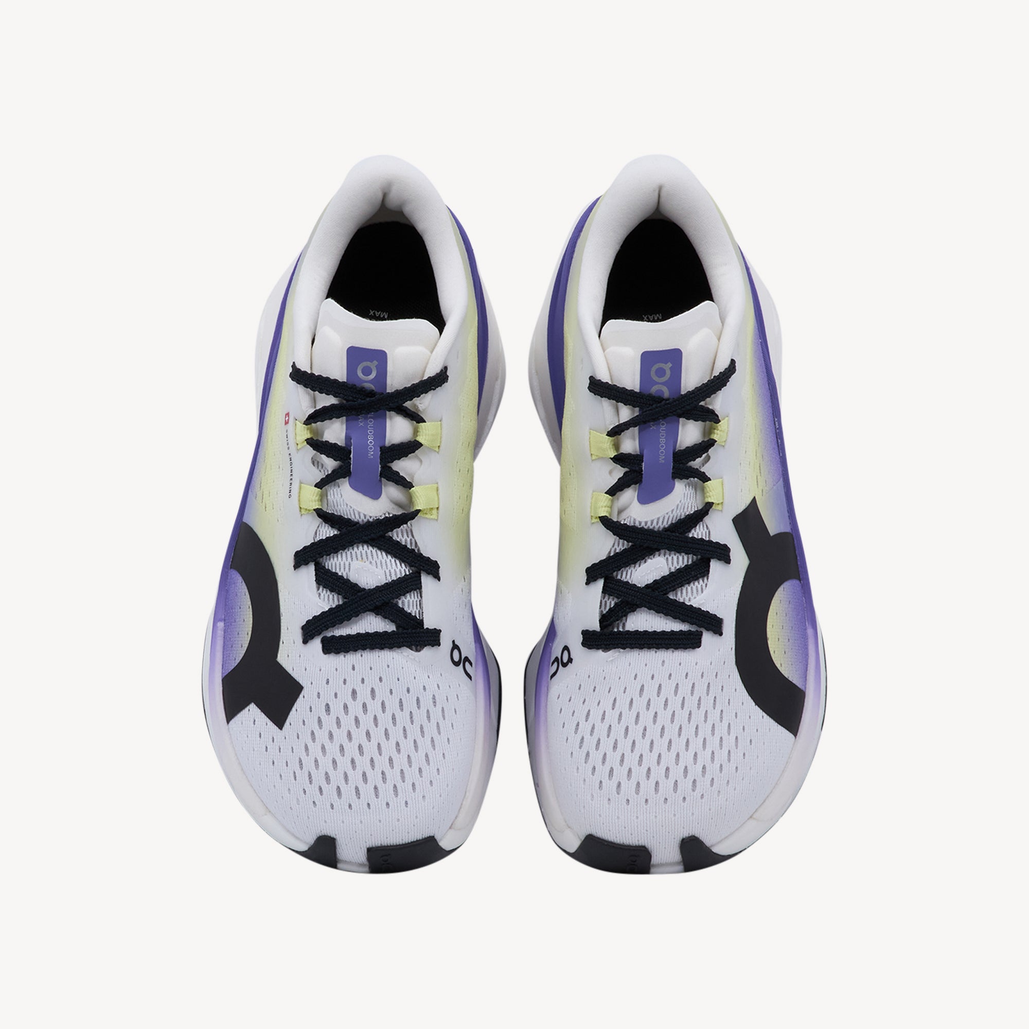 On Cloudboom Max White / Juniper Womens