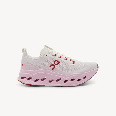ON CLOUDSURFER MAX features innovative plush cushioning and smooth transitions at Profeet Footwear. Purpose-built running shoe. Expert-fitted.