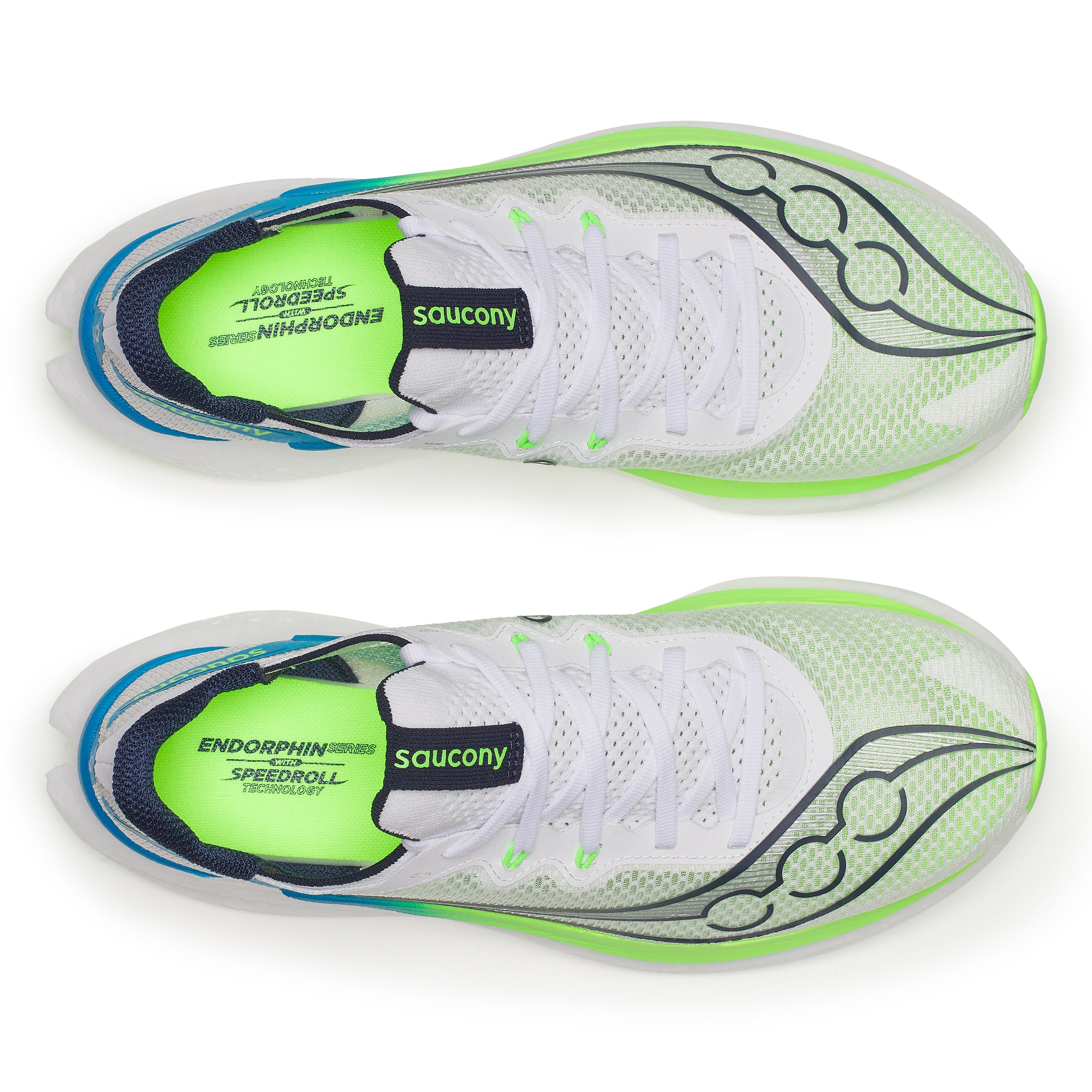 Saucony Endorphin Pro 5 White / Slime Mens