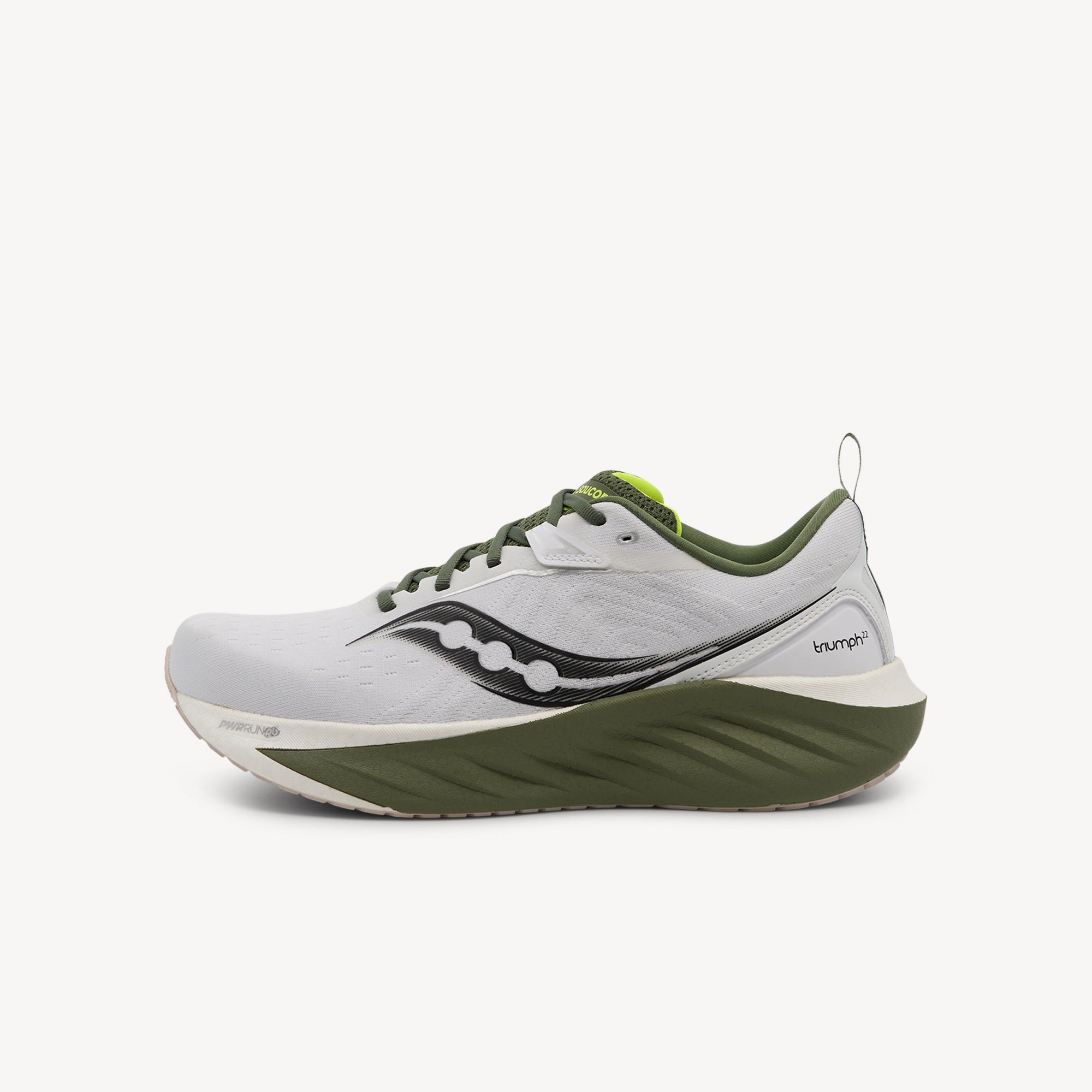 Saucony Triumph 22 White / Olivine Mens