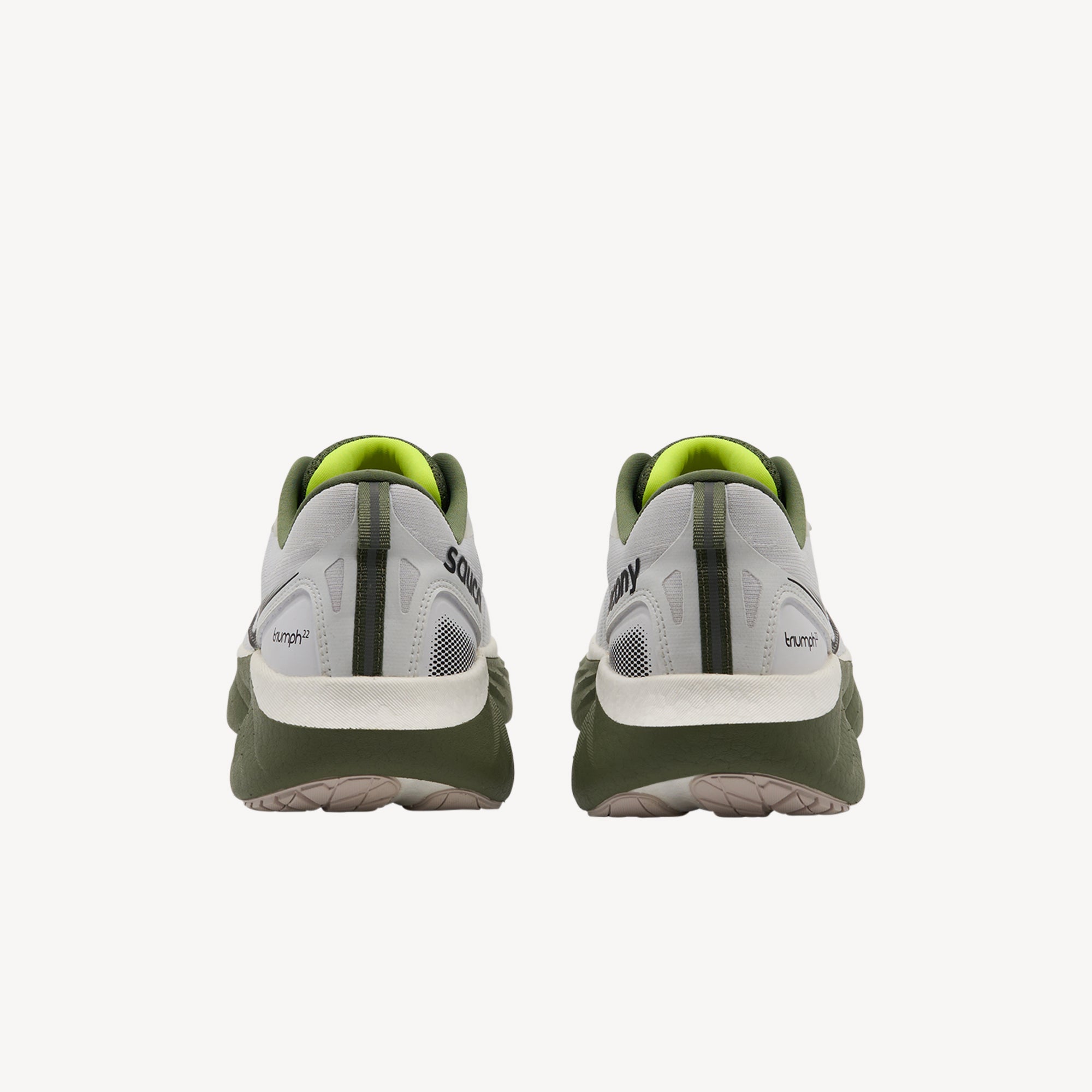 Saucony Triumph 22 White / Olivine Mens