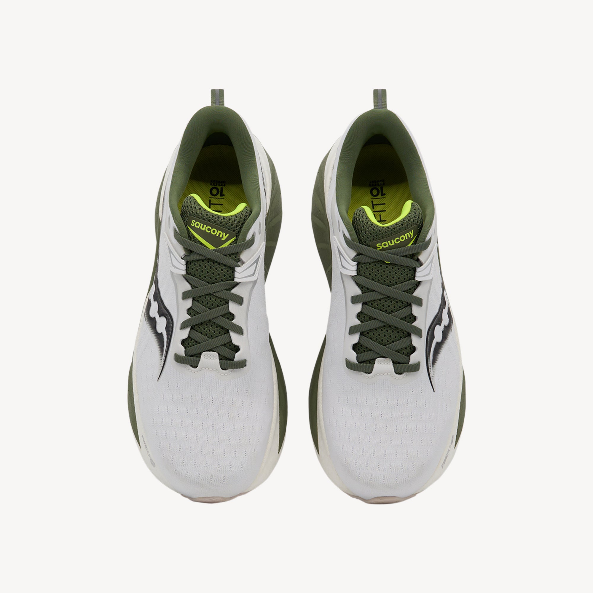 Saucony Triumph 22 White / Olivine Mens