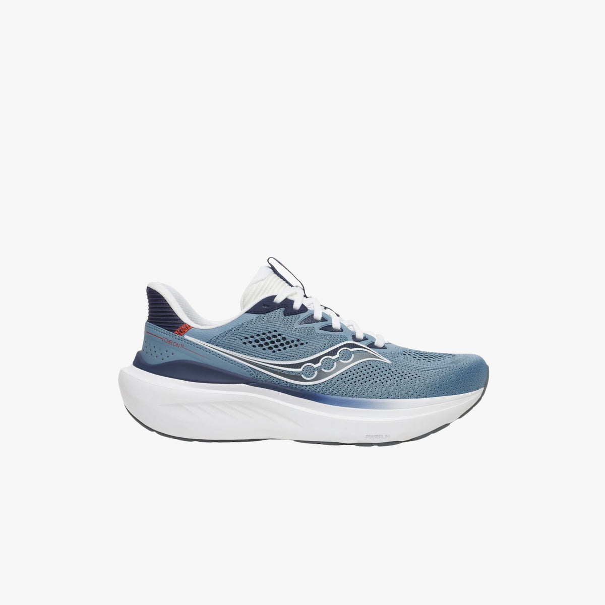 Saucony Echelon 11 WindwardWhite Mens, 3/4 side view