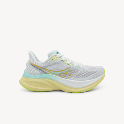SAUCONY ENDORPHIN SPEED 5 features explosive speed and versatile performance at Profeet Footwear. Purpose-built training shoe. Expert-fitted.