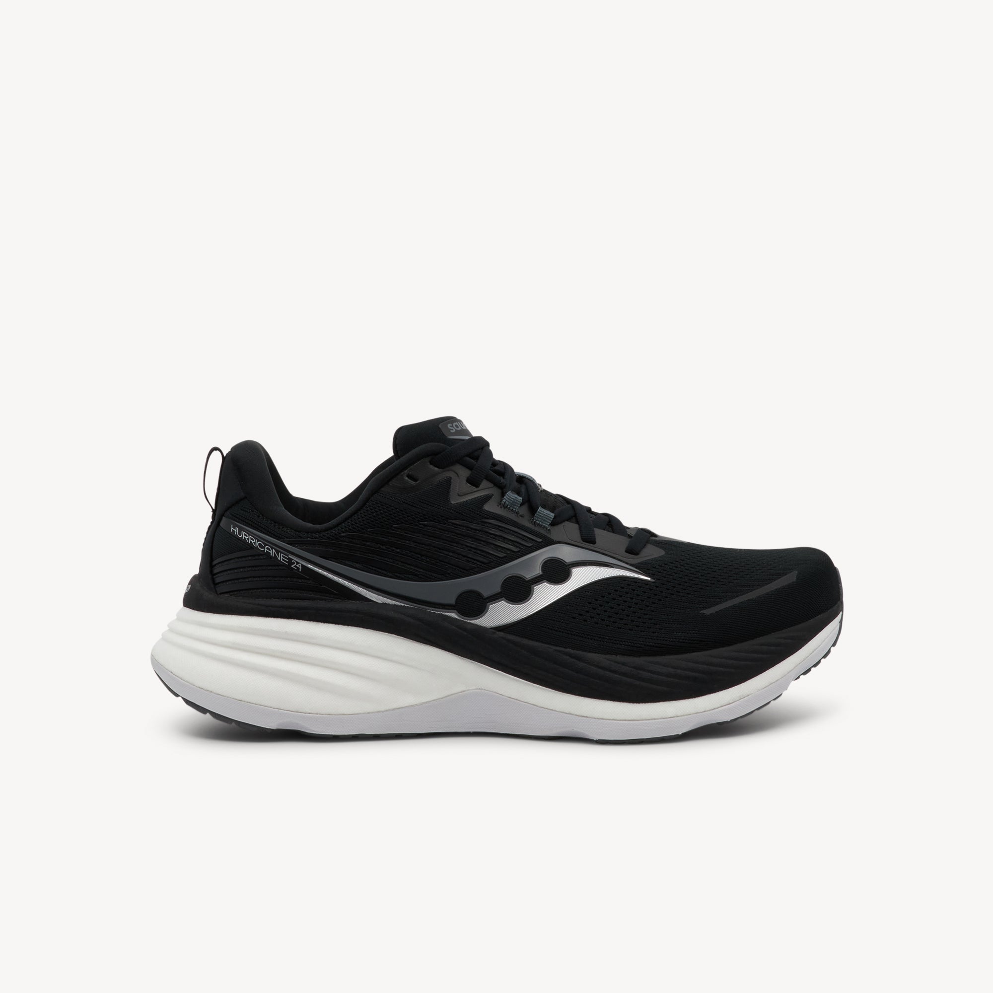Saucony Hurricane 24 Black / Carbon Mens