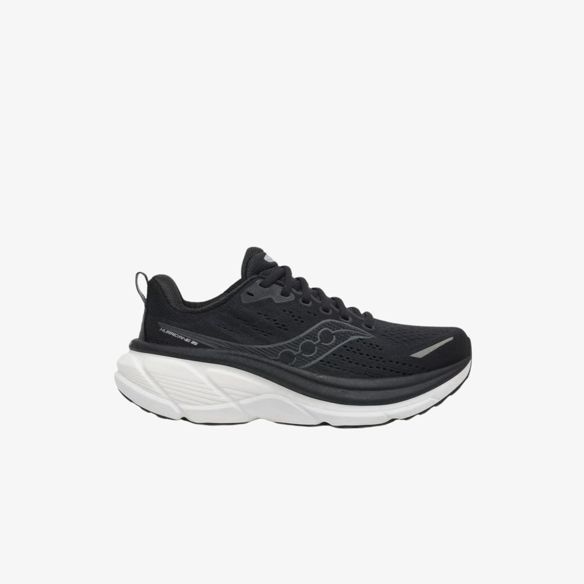 Saucony_Hurricane_25_Black_White_Womens, hero view