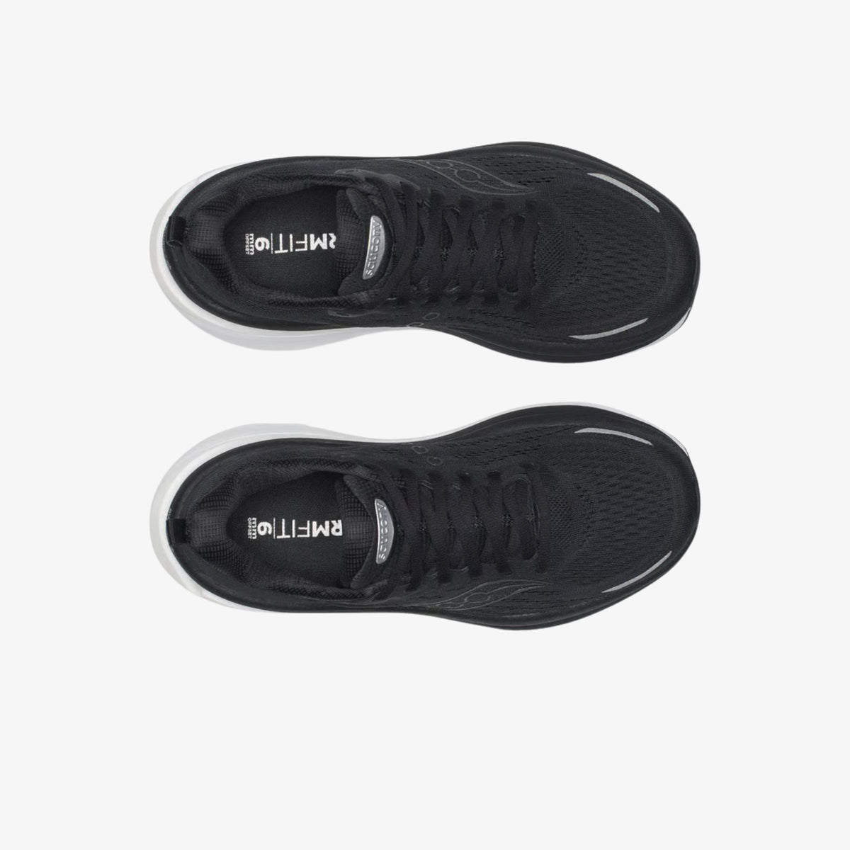 Saucony_Hurricane_25_Black_White_Womens, side