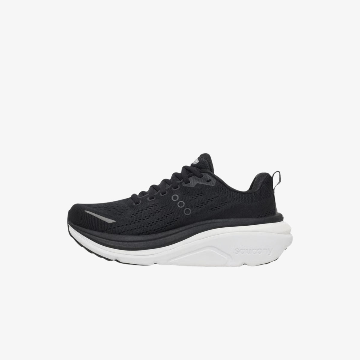 Saucony_Hurricane_25_Black_White_Womens, side