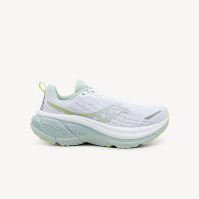 Saucony Hurricane 25 features dual PWRRUN cushioning at Profeet Footwear. Premium stability running shoe with elevated comfort for daily miles. Shop now.