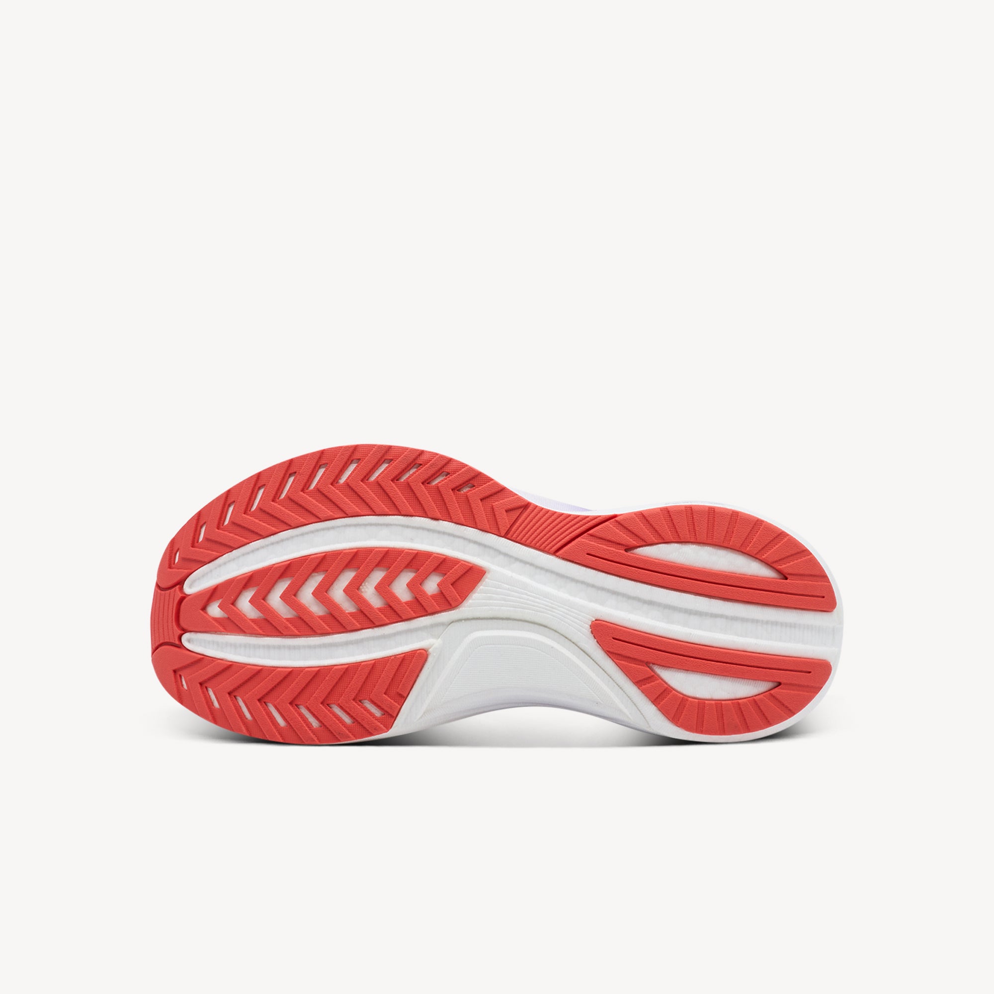 Outsole view of Saucony Tempus 2. XT-900 Carbon Rubber Outsole incorporates high-density compound with strategic coverage. Shop now at Profeet Footwear.