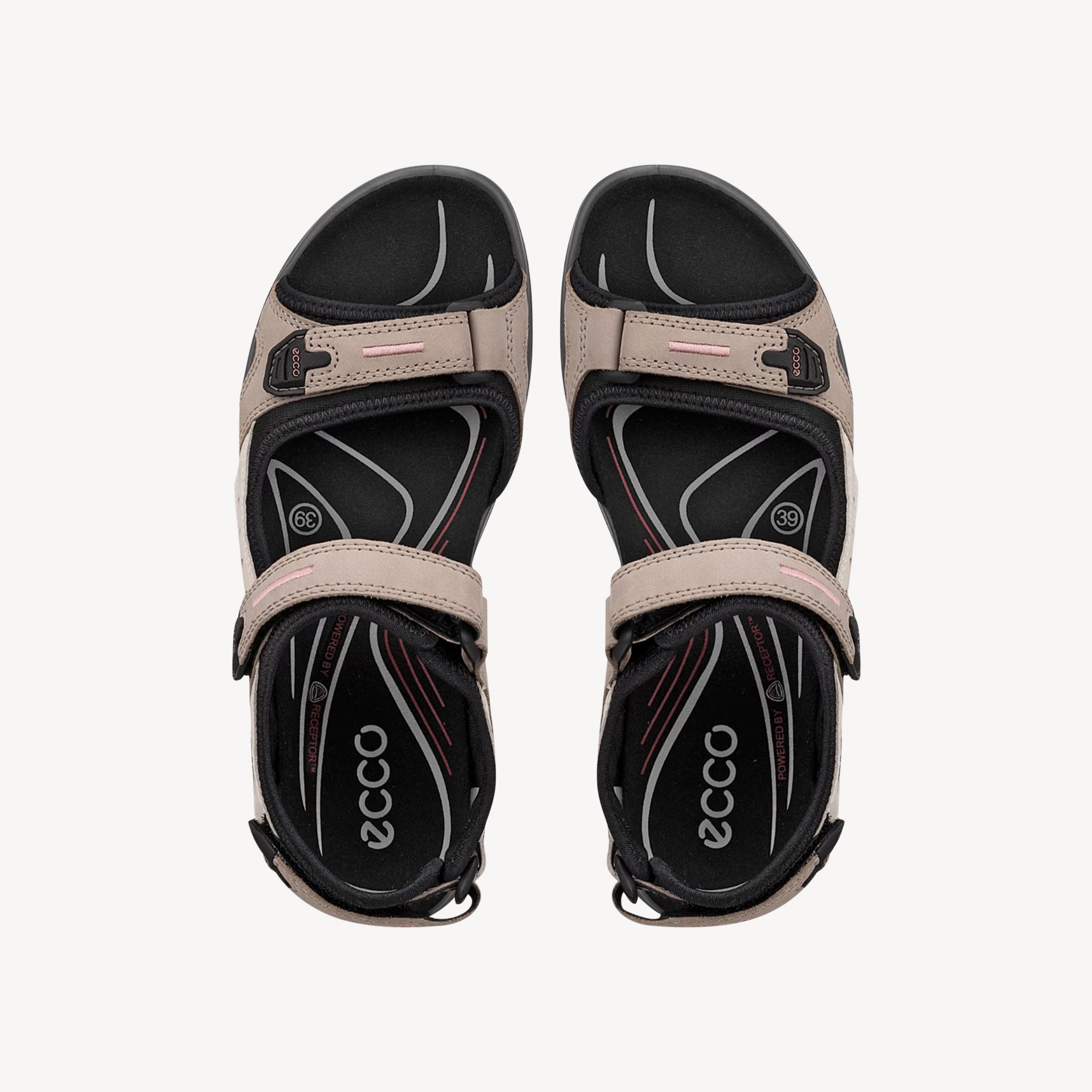 Ecco Offroad Sandal Atmosphere / White / Black Womens