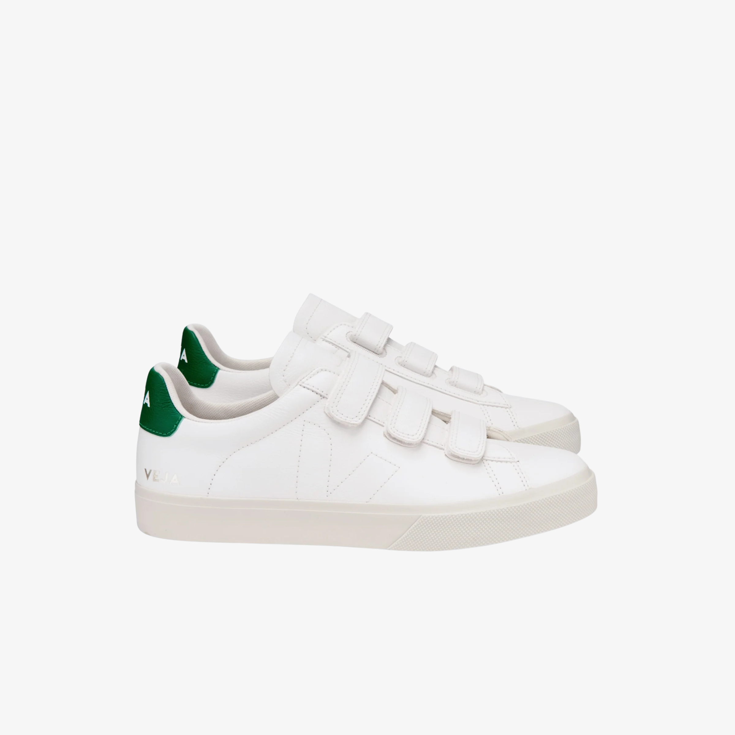 Veja Recife Chromefree Extra White / Emeraude Womens