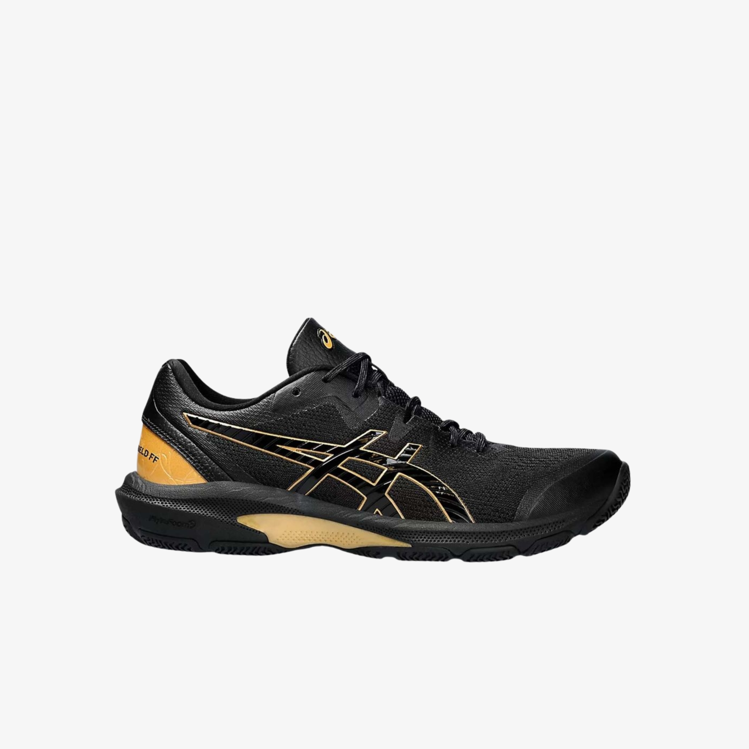 Asics Netburner Shield FF Black / Pure Gold Womens