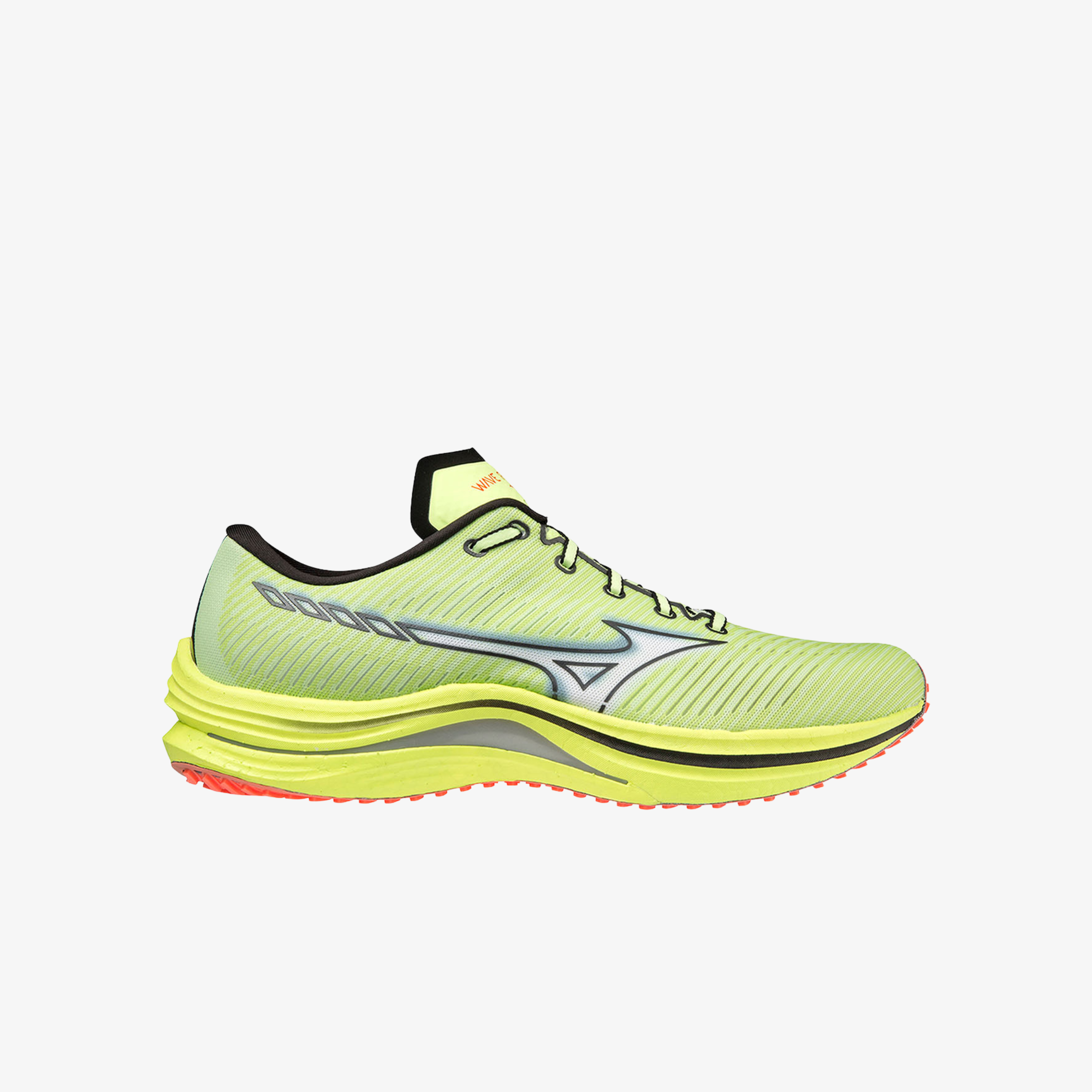 Mizuno Wave Rebellion Neo Lime / White / Neon Flame Mens