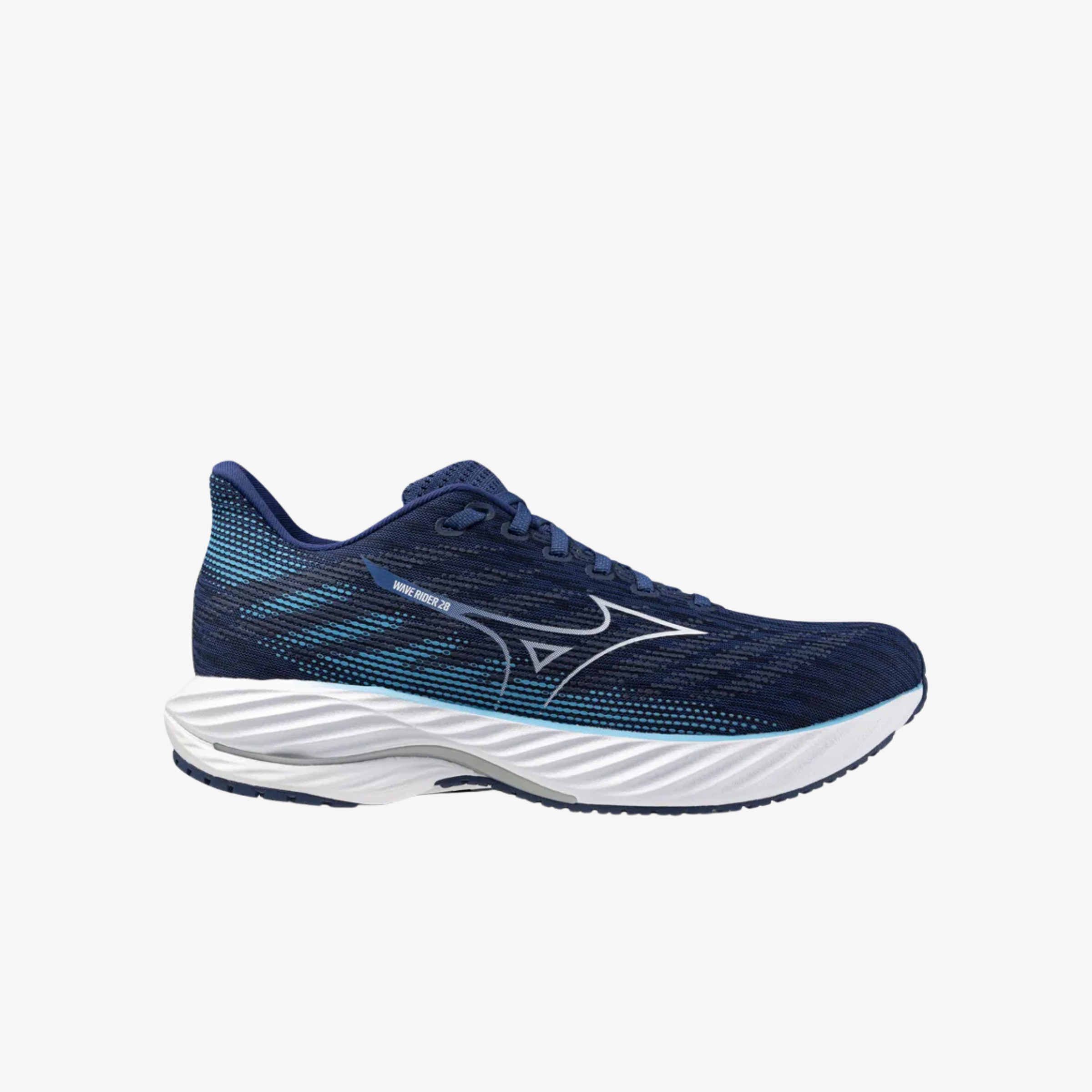 Mizuno Wave Rider 28 Estate Blue / White / River Blue Mens