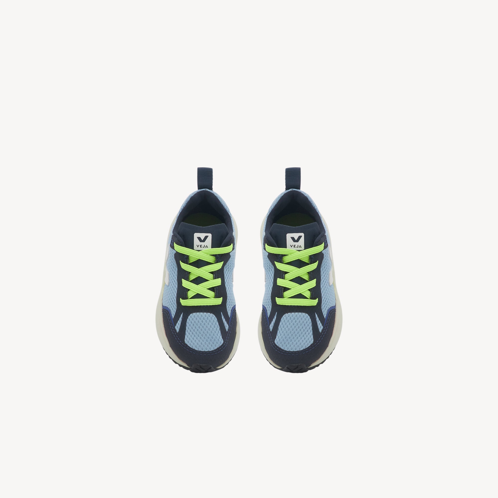 Veja Canary Elastic Laces Alveomesh Steel / White Kids