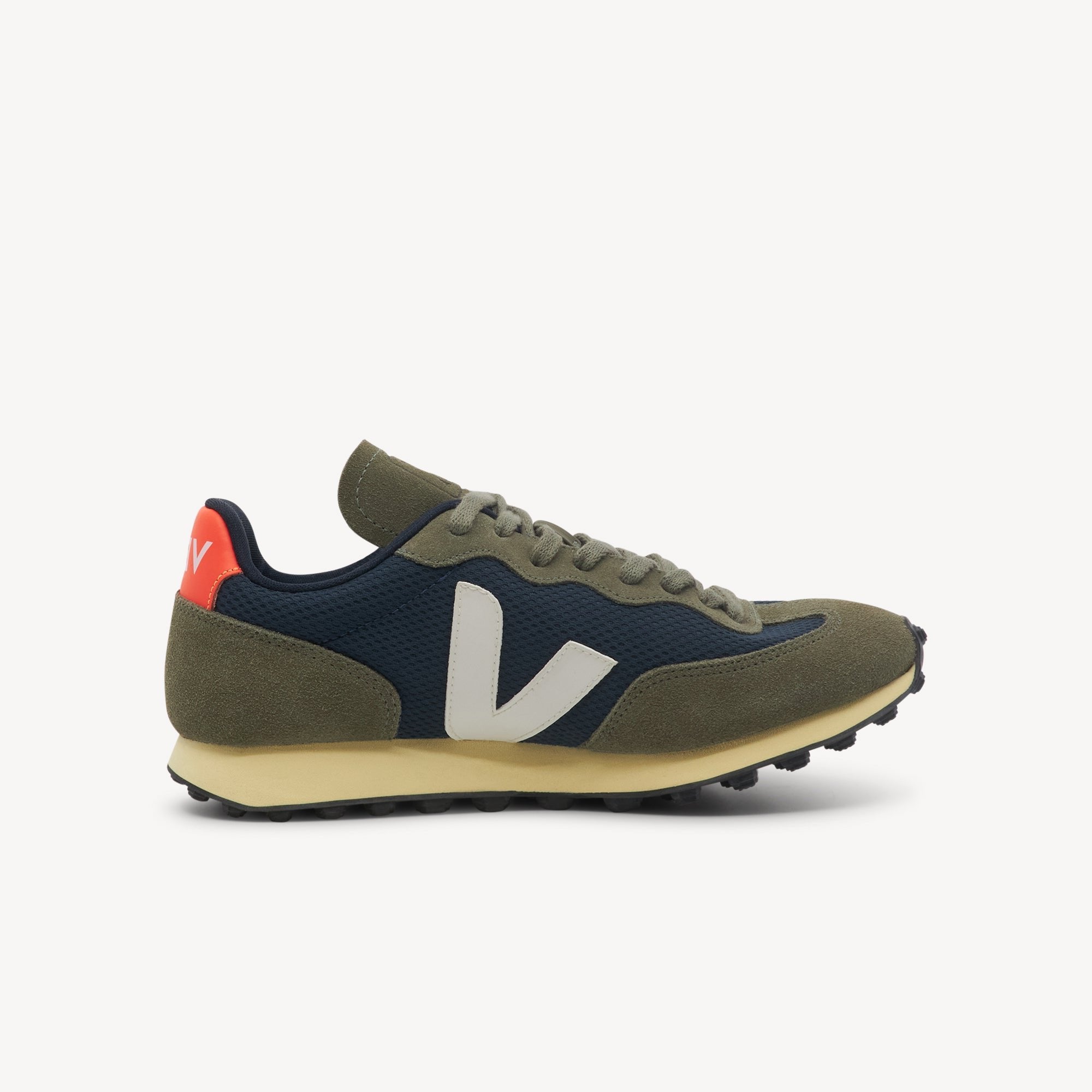 Veja Rio Branco Canvas Nautico / White / Orange Mens