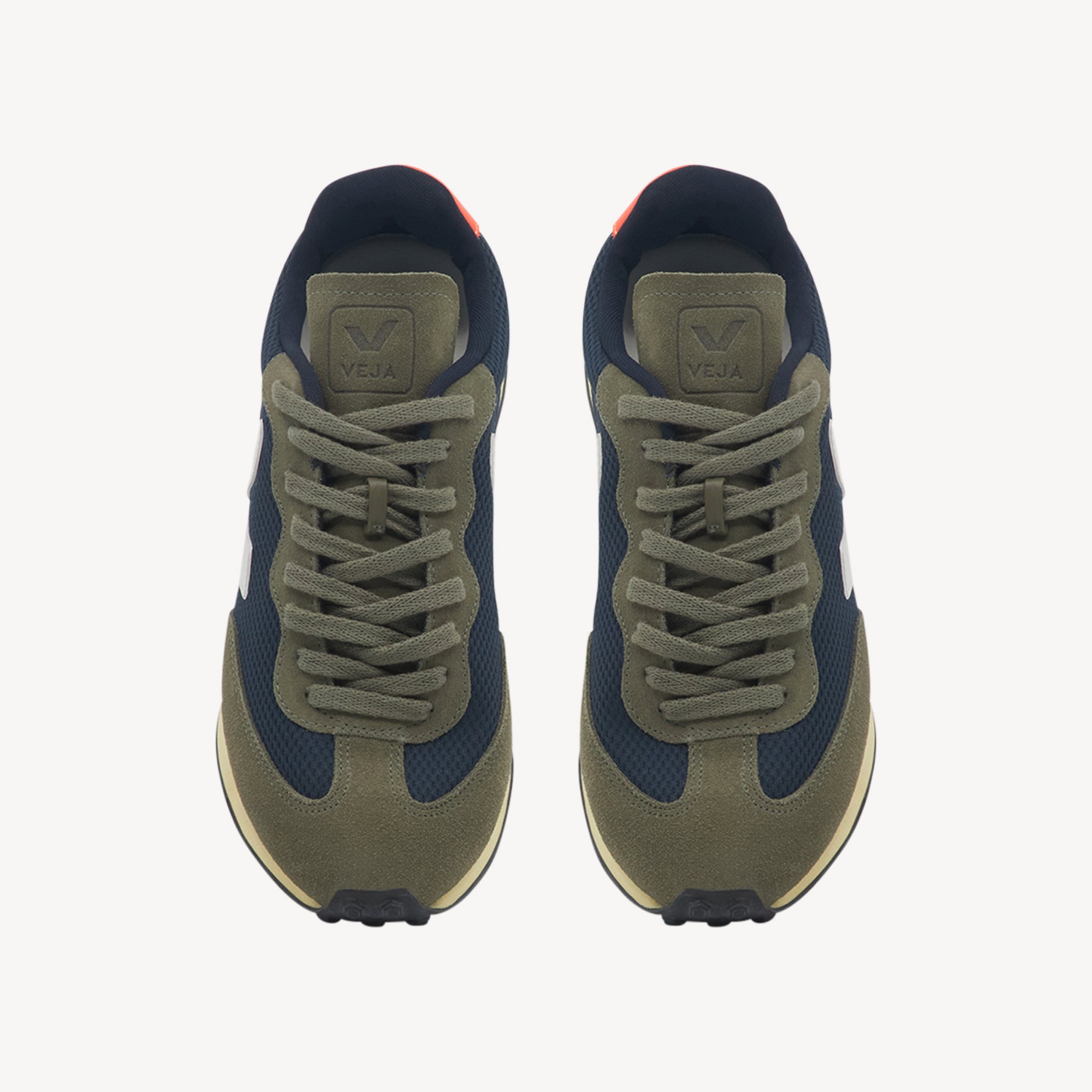 Veja Rio Branco Canvas Nautico / White / Orange Mens