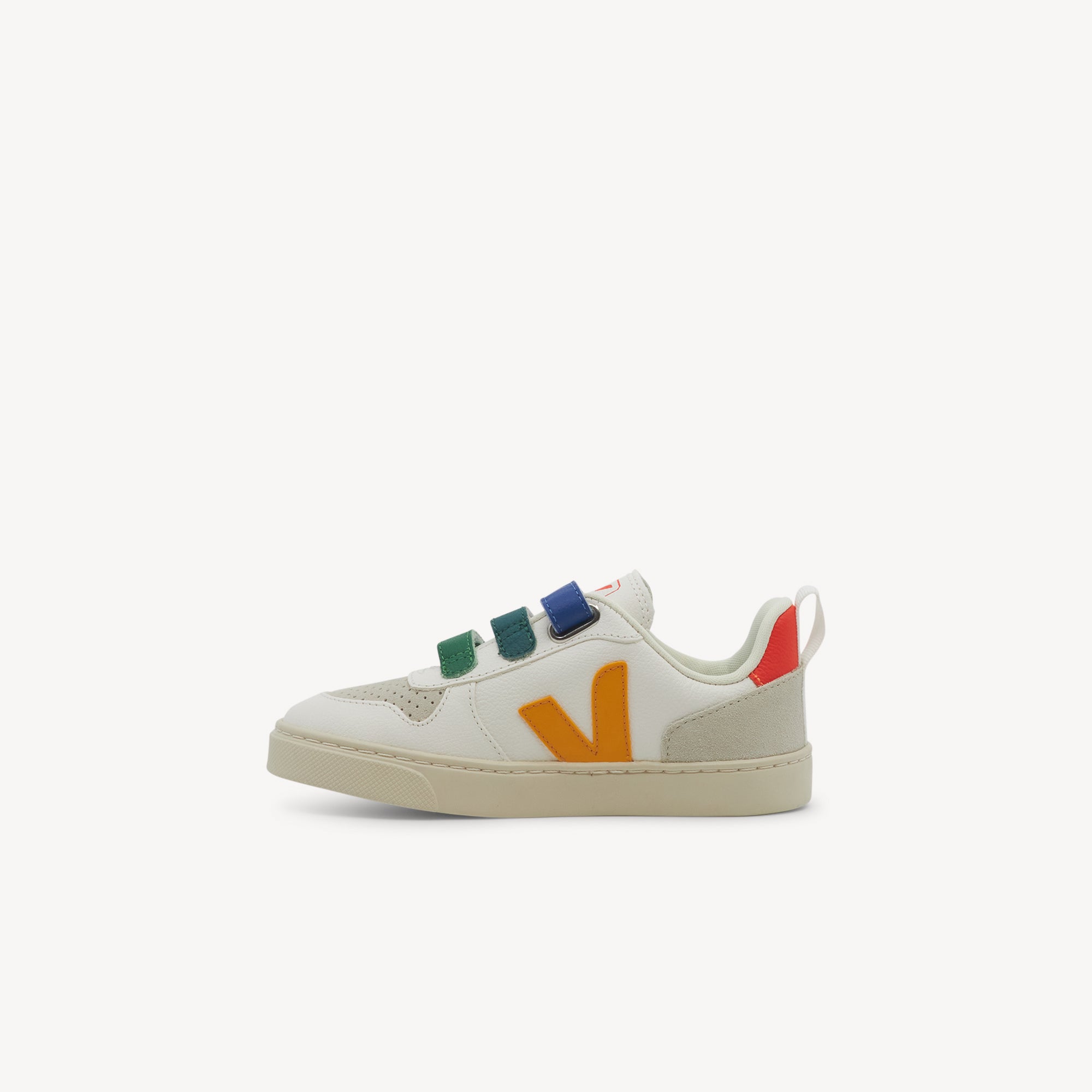 Veja V-10 Chromefree Leather Multico / Extra White / Ouro Kids
