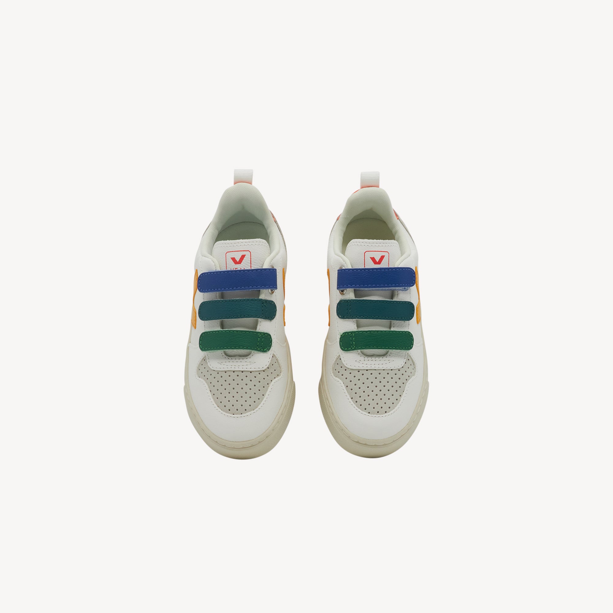 Veja V-10 Chromefree Leather Multico / Extra White / Ouro Kids