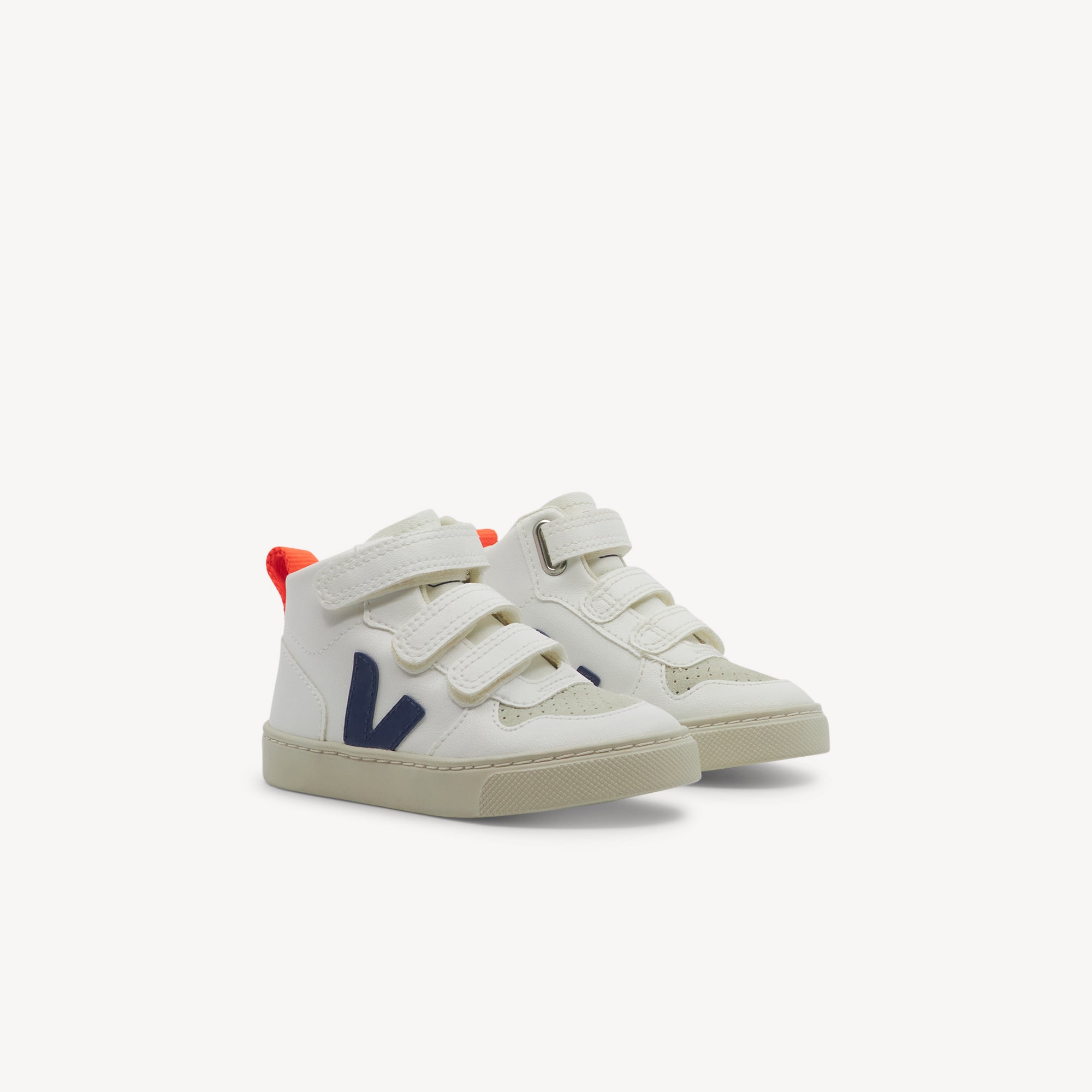 Veja V-10 Mid CWL White / Cobalt / Orange Kids