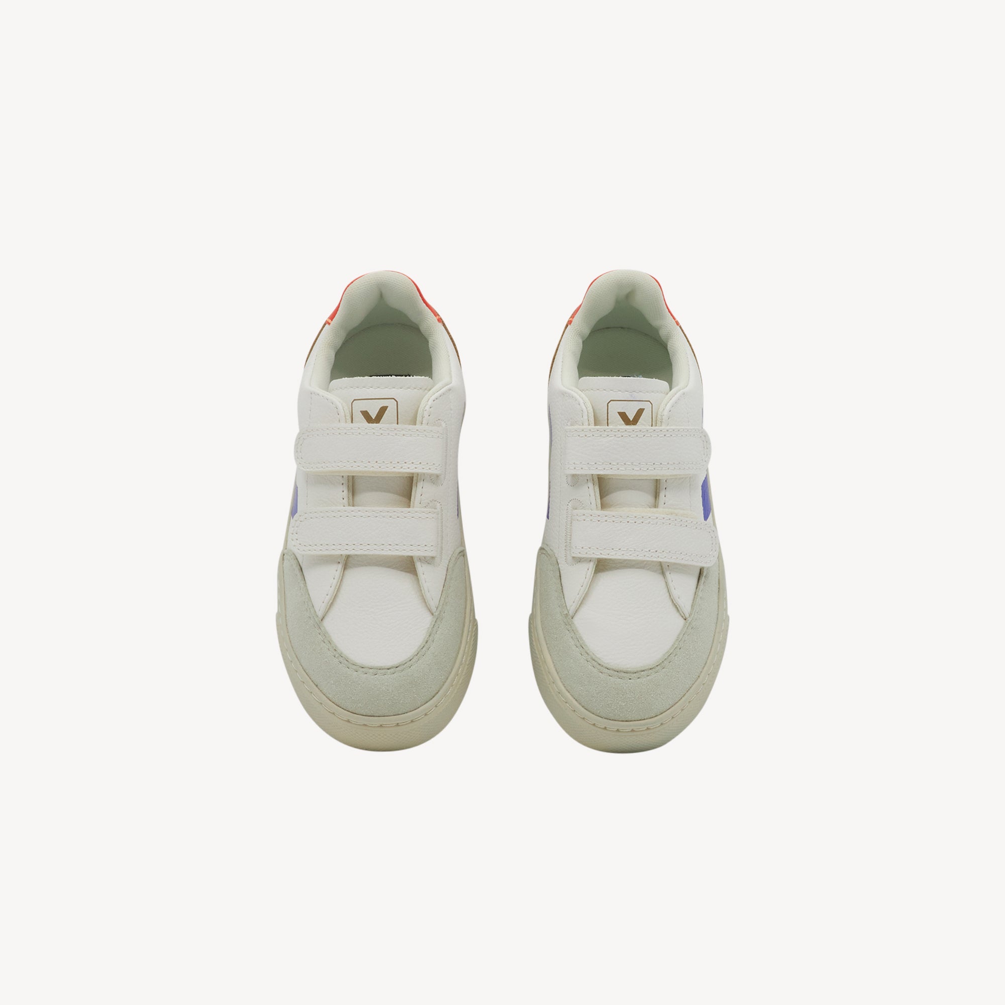 Veja V-12 Chromefree Leather Extra White / Multico / Miel Kids