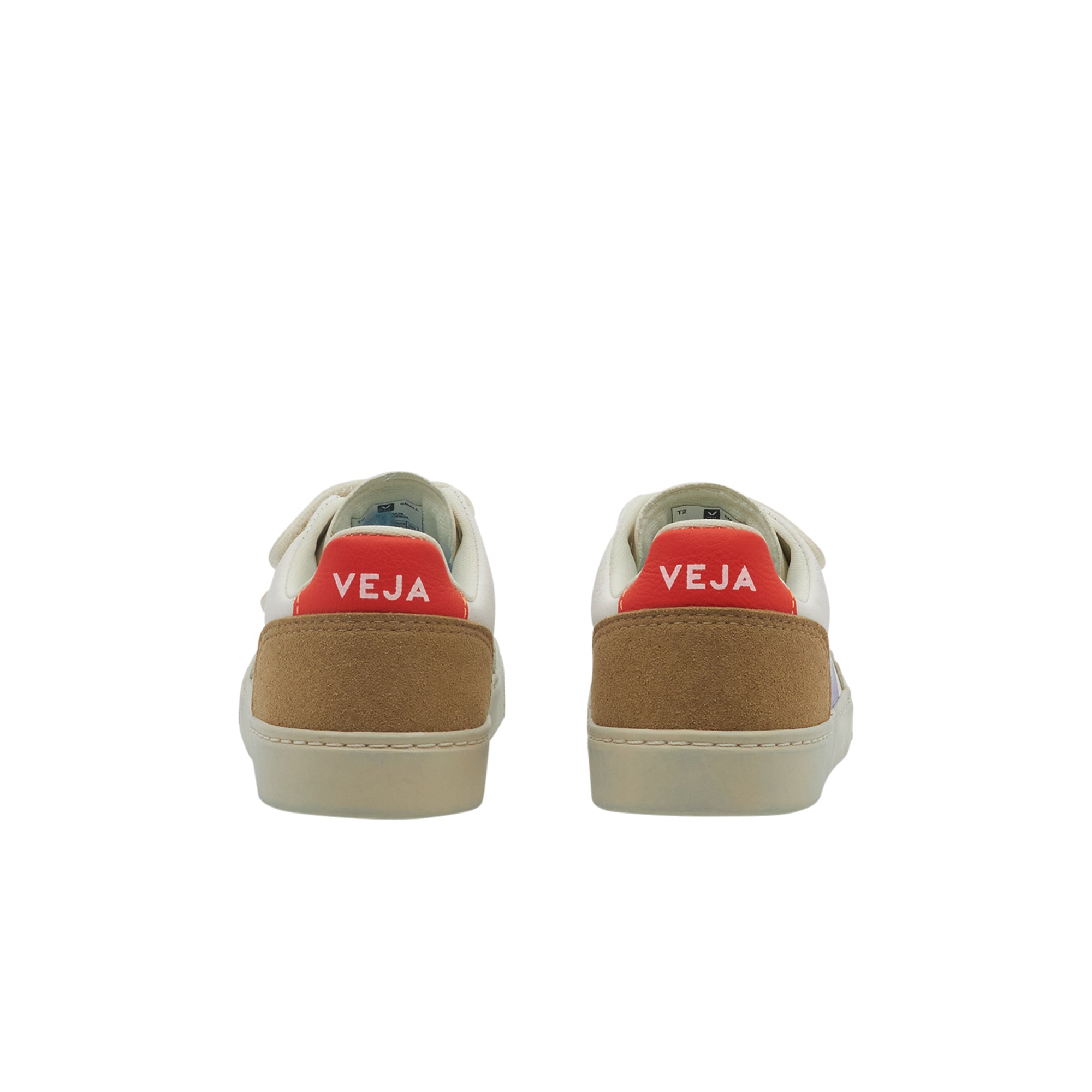 Veja V-12 Chromefree Leather Extra White / Multico / Miel Kids